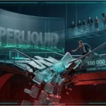 Interface numérique fissurée symbolisant un vol de cryptomonnaies via phishing