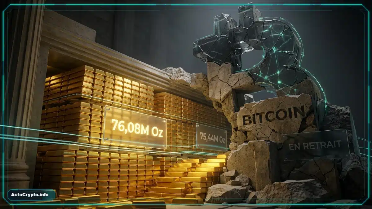 La divergence de performance entre l'or physique et le cours Bitcoin La divergence de performance entre l'or physique et le cours Bitcoin