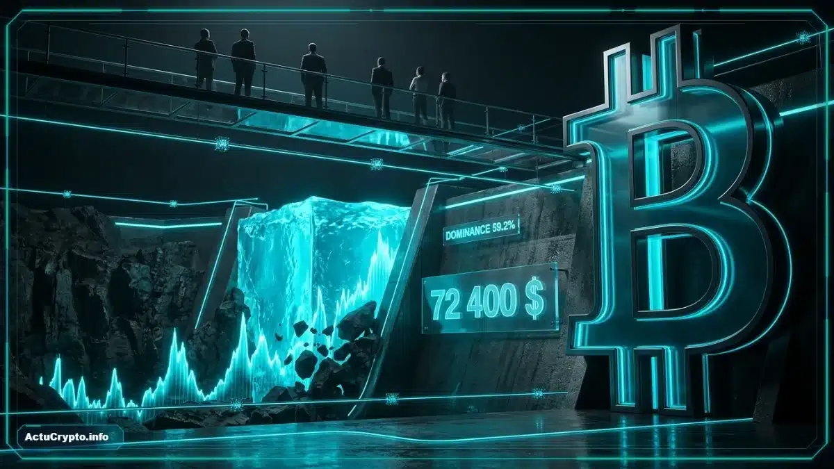 Le cap des 72 400 dollars franchi en force Le cap des 72 400 dollars franchi en force