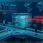 Pont numérique reliant Solana et le XRP Ledger avec un bouclier de sécurité.