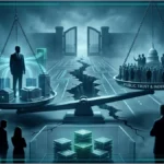 Le Capitole américain entouré de symboles de cryptomonnaies.
