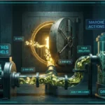 Un coffre-fort numérique symbolisant la réserve Bitcoin de Strategy.