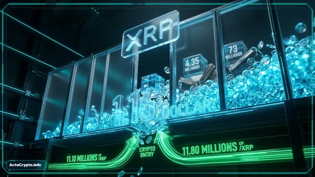 XRP franchit 1,16 dollar sous la pression des volumes spot XRP franchit 1,16 dollar sous la pression des volumes spot