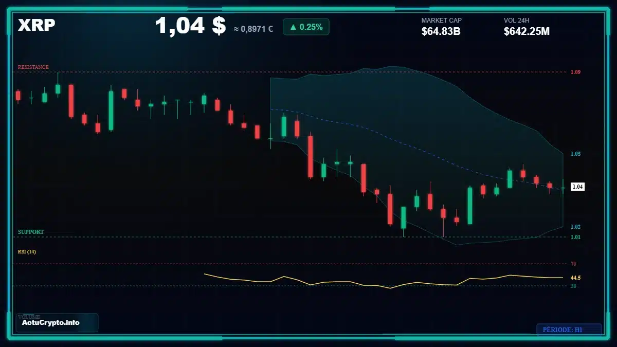 XRP — graphique de marché Graphique XRP — données de marché vérifiées