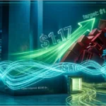 Graphique technique illustrant la hausse soudaine du cours XRP.