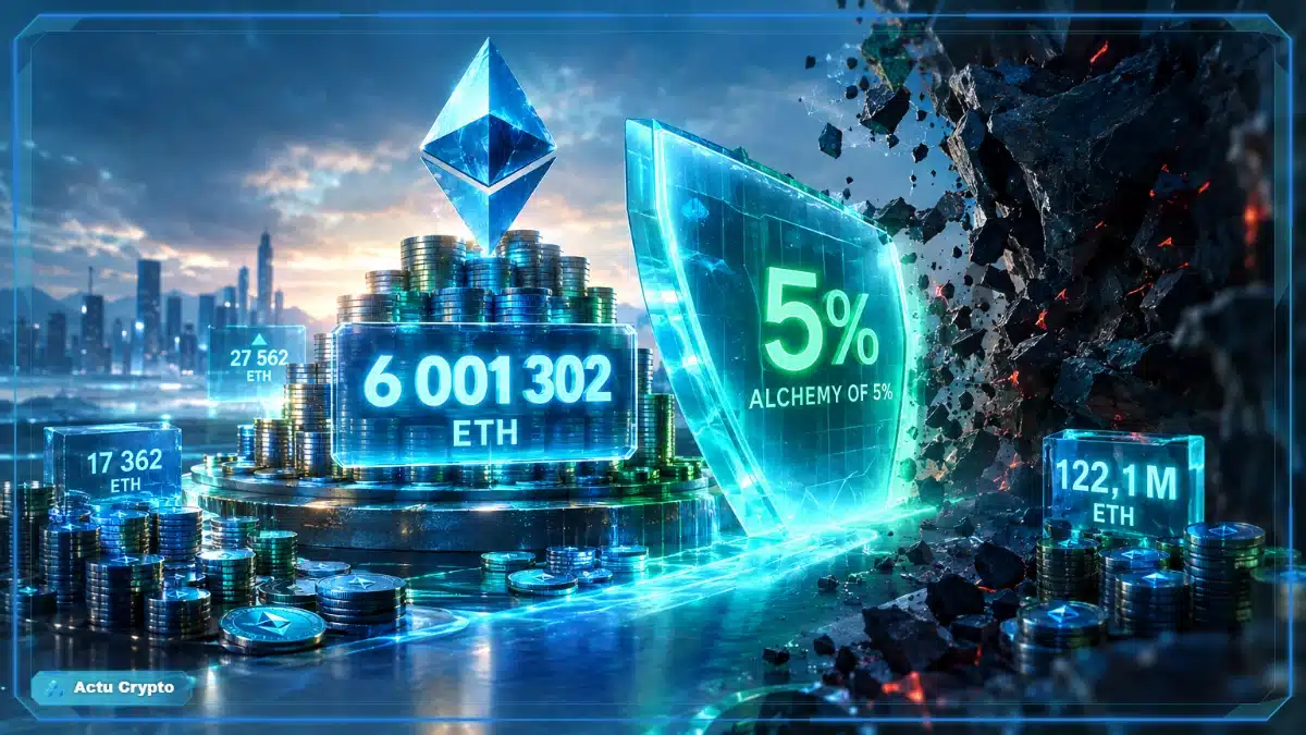 6 001 302 ETH : BitMine approche le jalon de 5 % 6 001 302 ETH : BitMine approche le jalon de 5 %