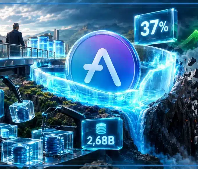 Illustration d’Aave, des prêts actifs et de la hausse du token AAVE