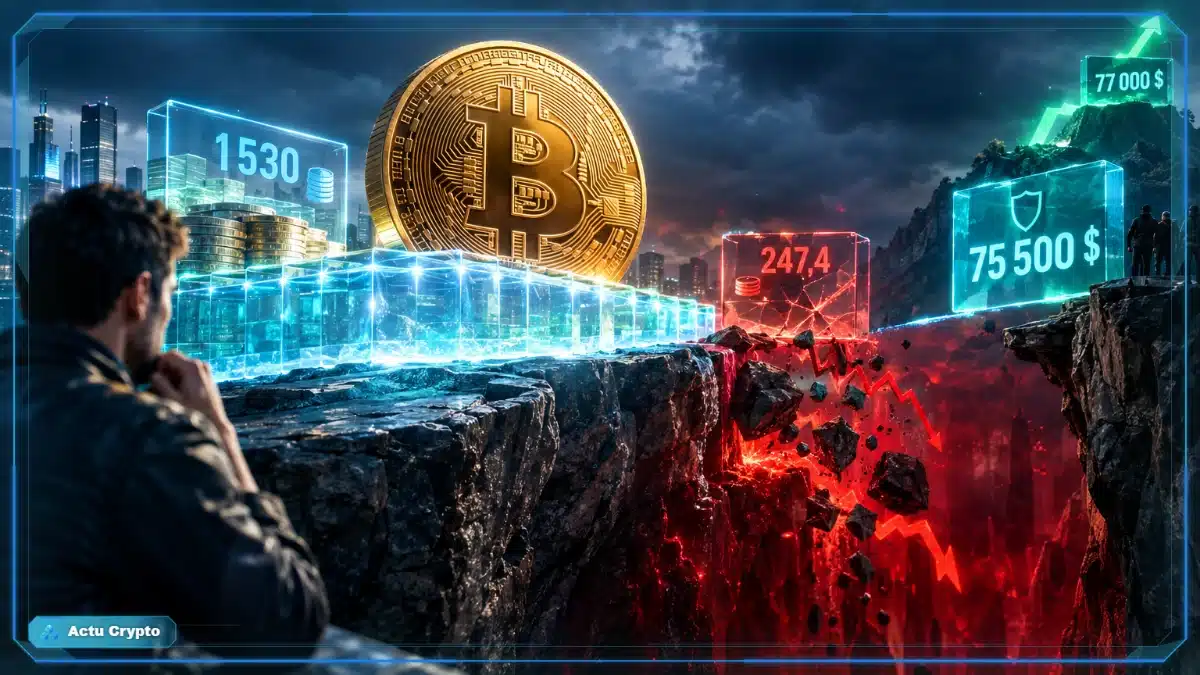Bitcoin chute vers un support fissuré après le blocage du CLARITY Act