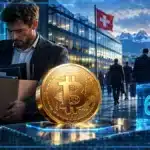 Illustration de la restructuration de Bitcoin en Suisse et des emplois menacés