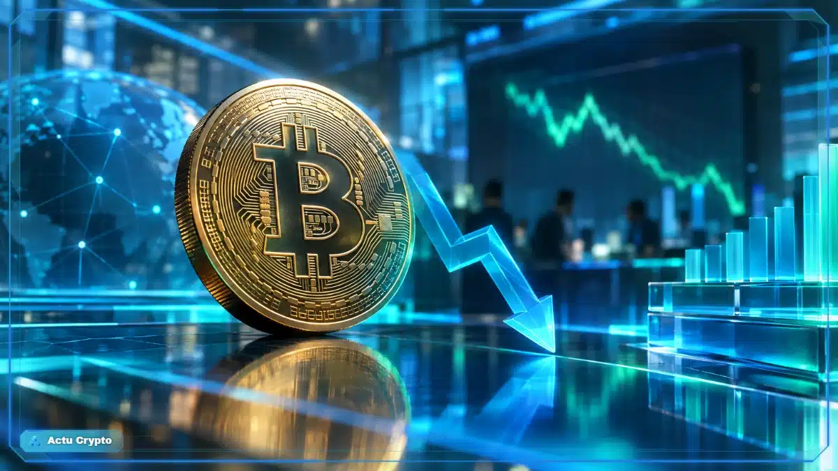 Cours Bitcoin : la baisse gagne en intensité Cours Bitcoin : la baisse gagne en intensité — cours Bitcoin