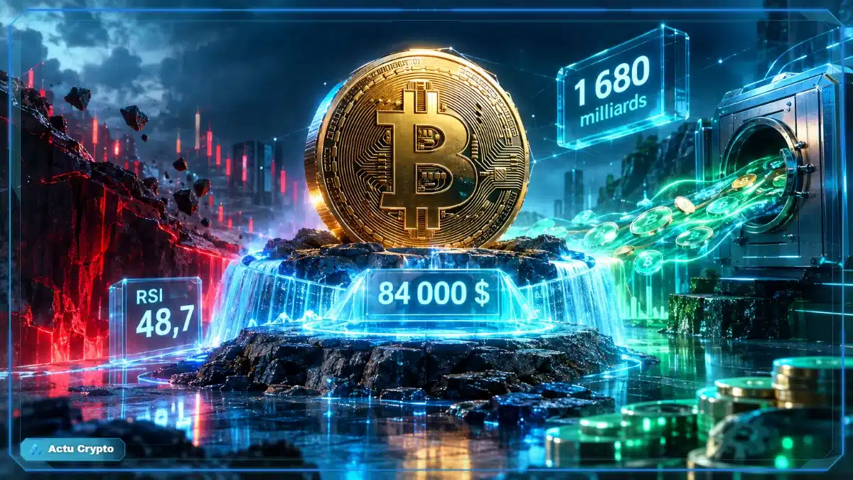 Cours Bitcoin : l'équilibre précaire des 84 000 $ Cours Bitcoin : l'équilibre précaire des 84 000 $