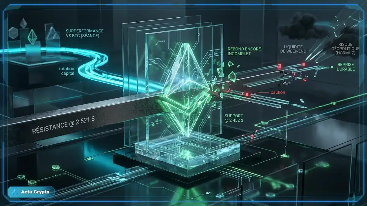 Cours Ethereum : un rebond encore incomplet Cours Ethereum : un rebond encore incomplet — cours Ethereum