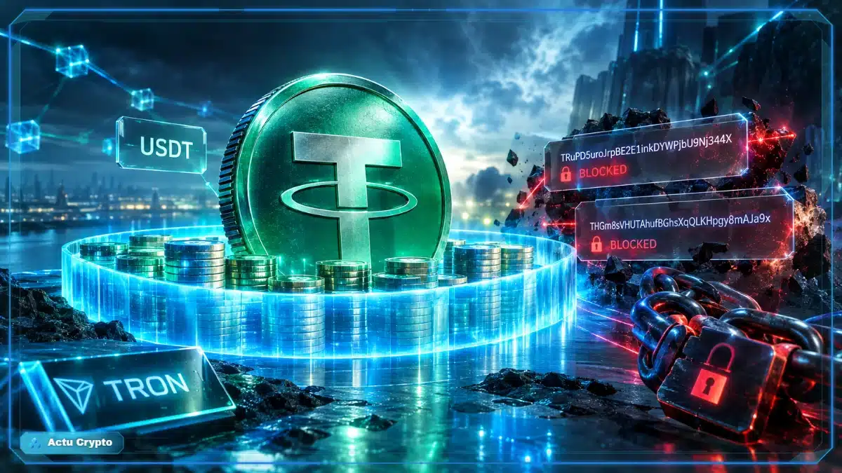 Deux adresses USDT bloquées sur Tron Deux adresses USDT bloquées sur Tron