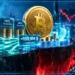 Illustration d'entrées positives dans les fonds Bitcoin dominées par BlackRock IBIT