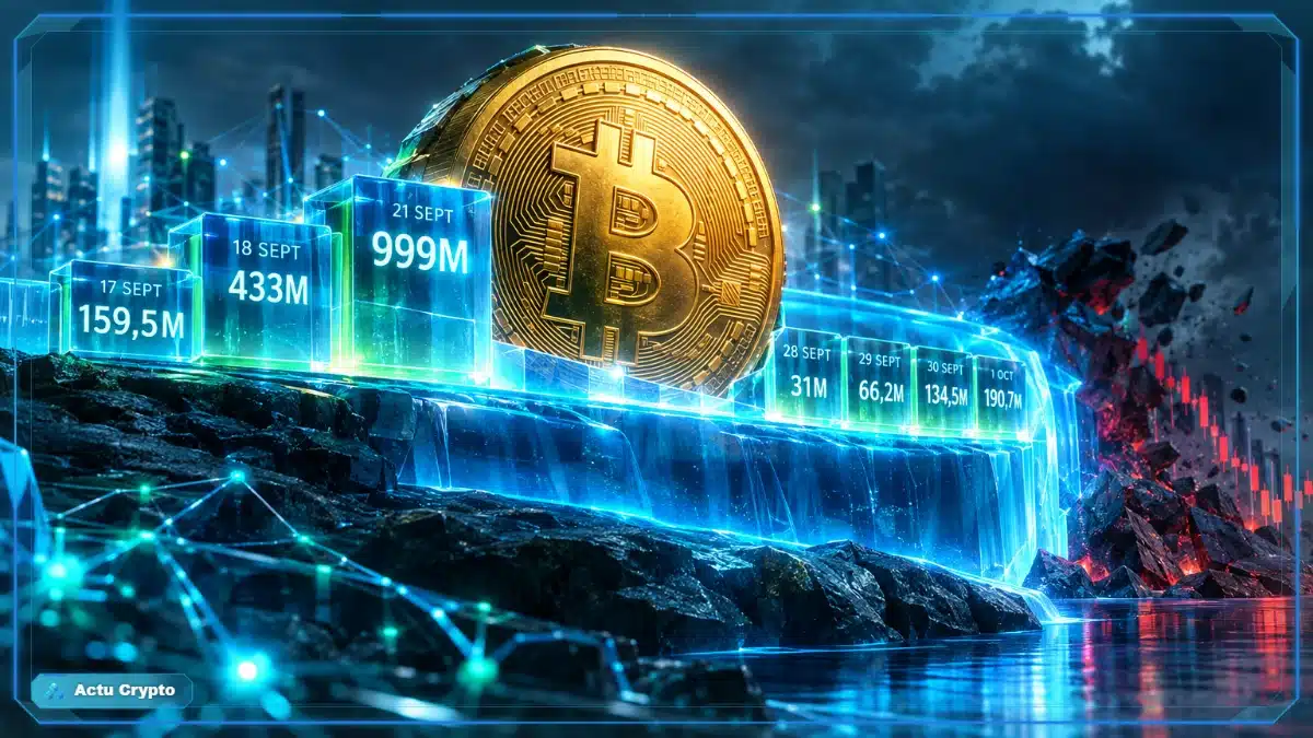 ETF Bitcoin : neuf séances d’entrées depuis le 17 septembre ETF Bitcoin : neuf séances d’entrées depuis le 17 septembre