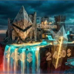 Graphique du prix Ethereum montrant une stabilisation autour de 2450 dollars
