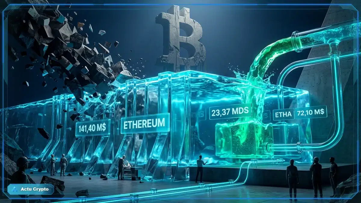 Ethereum retrouve une collecte significative Ethereum retrouve une collecte significative