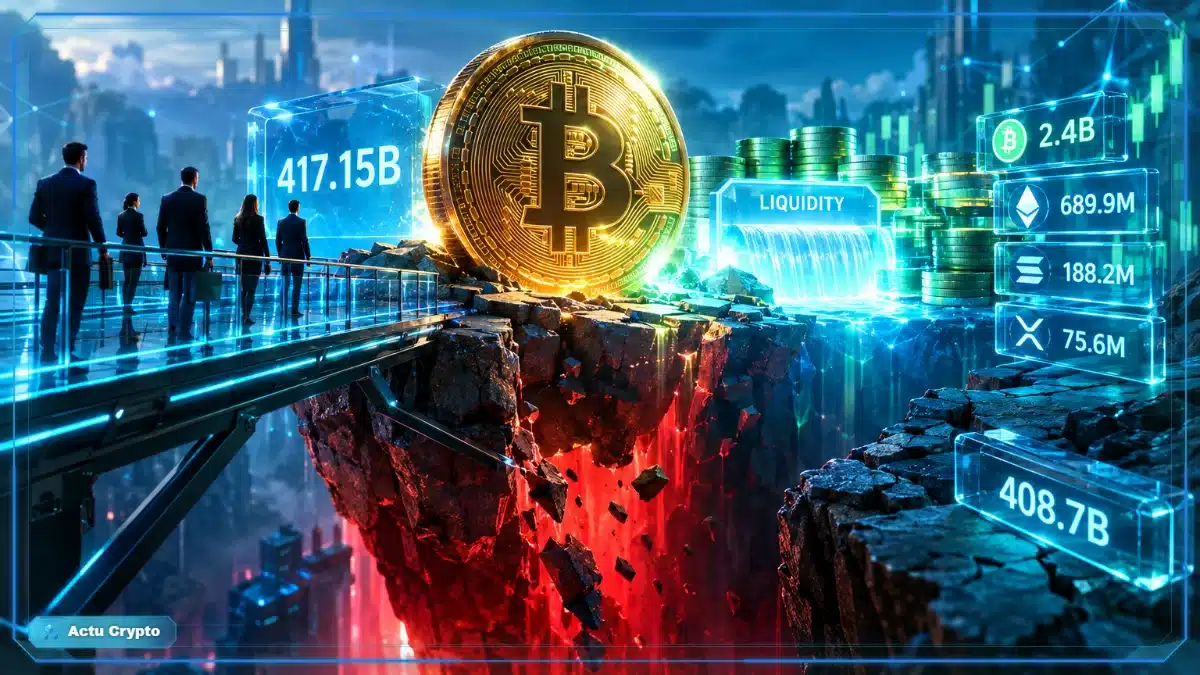 Open interest à 417 milliards : le levier augmente pendant le repli Open interest à 417 milliards : le levier augmente pendant le repli