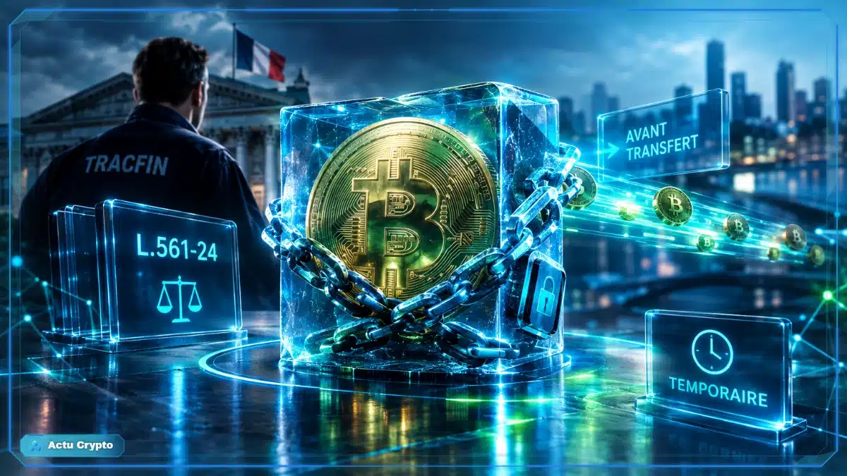 Tracfin bloque des fonds crypto avant transfert