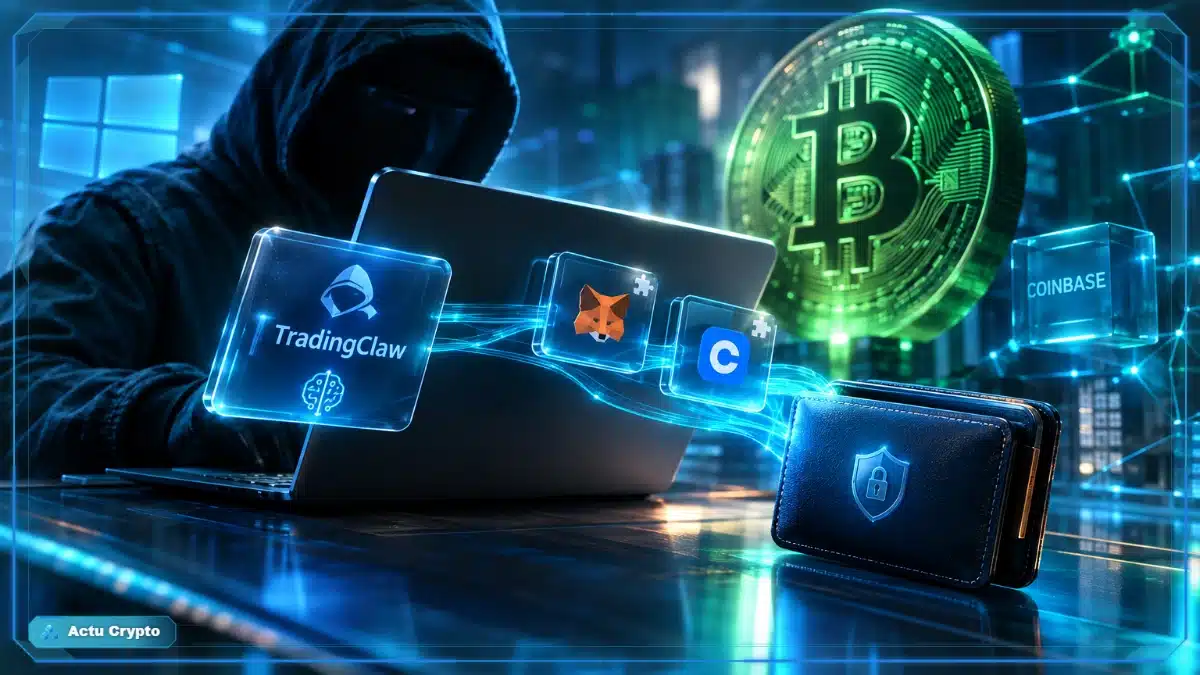 Un wallet crypto visé depuis Windows Un wallet crypto visé depuis Windows