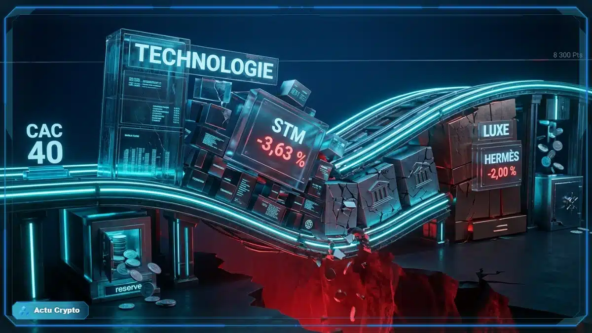 Une Bourse aujourd'hui freinée par la technologie et le luxe Une Bourse aujourd'hui freinée par la technologie et le luxe