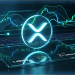 Graphique financier affichant le prix de XRP à 1,43 dollar avec des indicateurs de marché en arrière-plan.