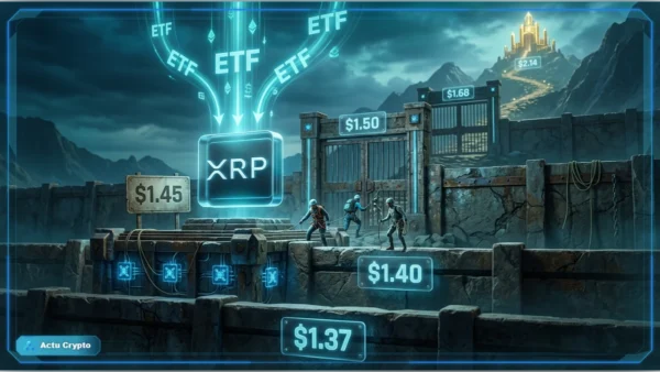 Jeton crypto métallique face à plusieurs résistances après le retour des flux ETF XRP
