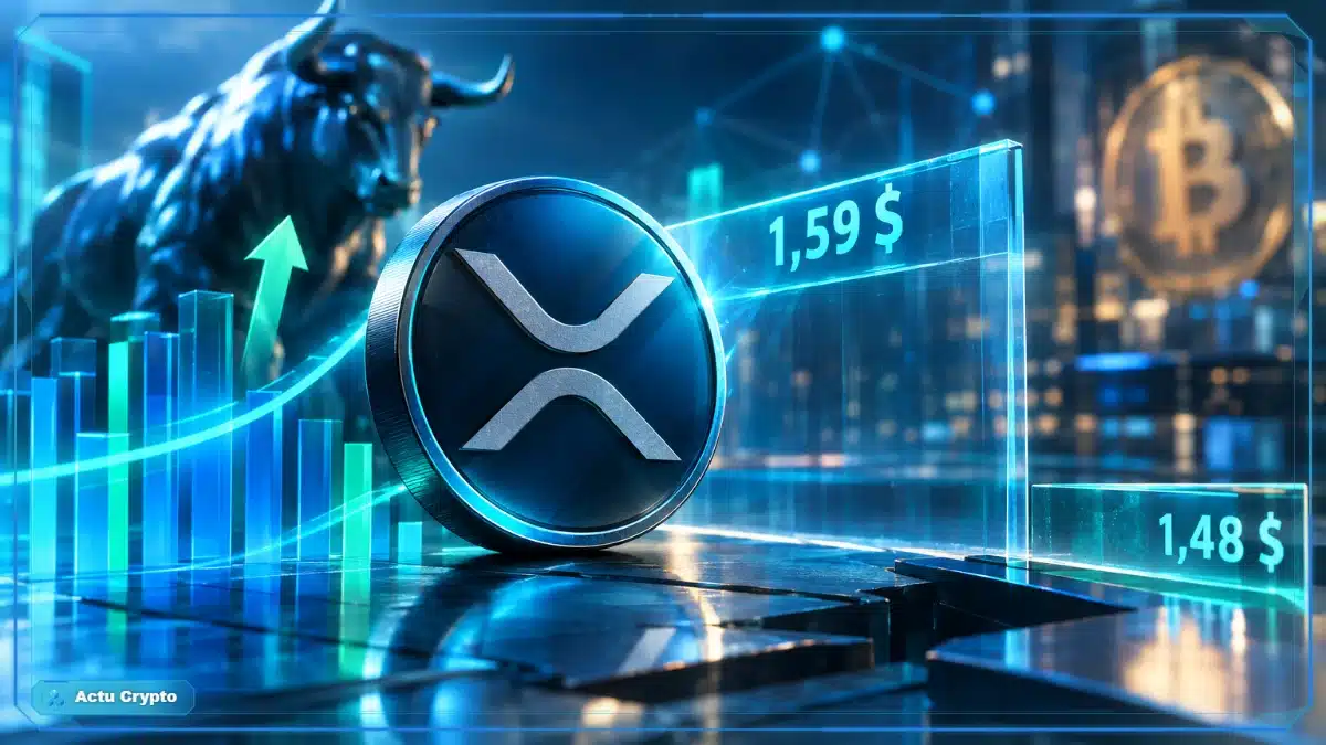 XRP bute contre la zone des 1,59 $ XRP bute contre la zone des 1,59 $ — XRP