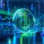 Symbole Bitcoin en 3D devant un graphique de marché affichant 86 253 $, une résistance et des signaux macroéconomiques