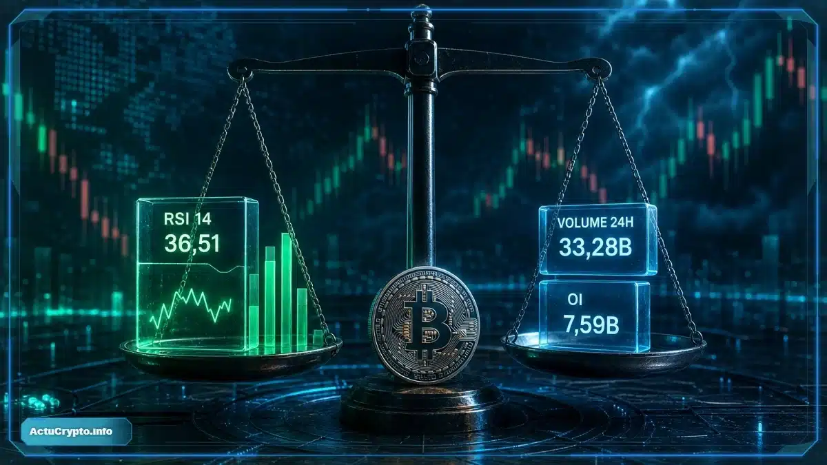 RSI, volume et dérivés ne dégagent pas de signal directionnel RSI, volume et dérivés ne dégagent pas de signal directionnel — cours Bitcoin