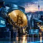 Coffre administratif symbolisant la vente difficile de cryptomonnaies saisies en Corée du Sud