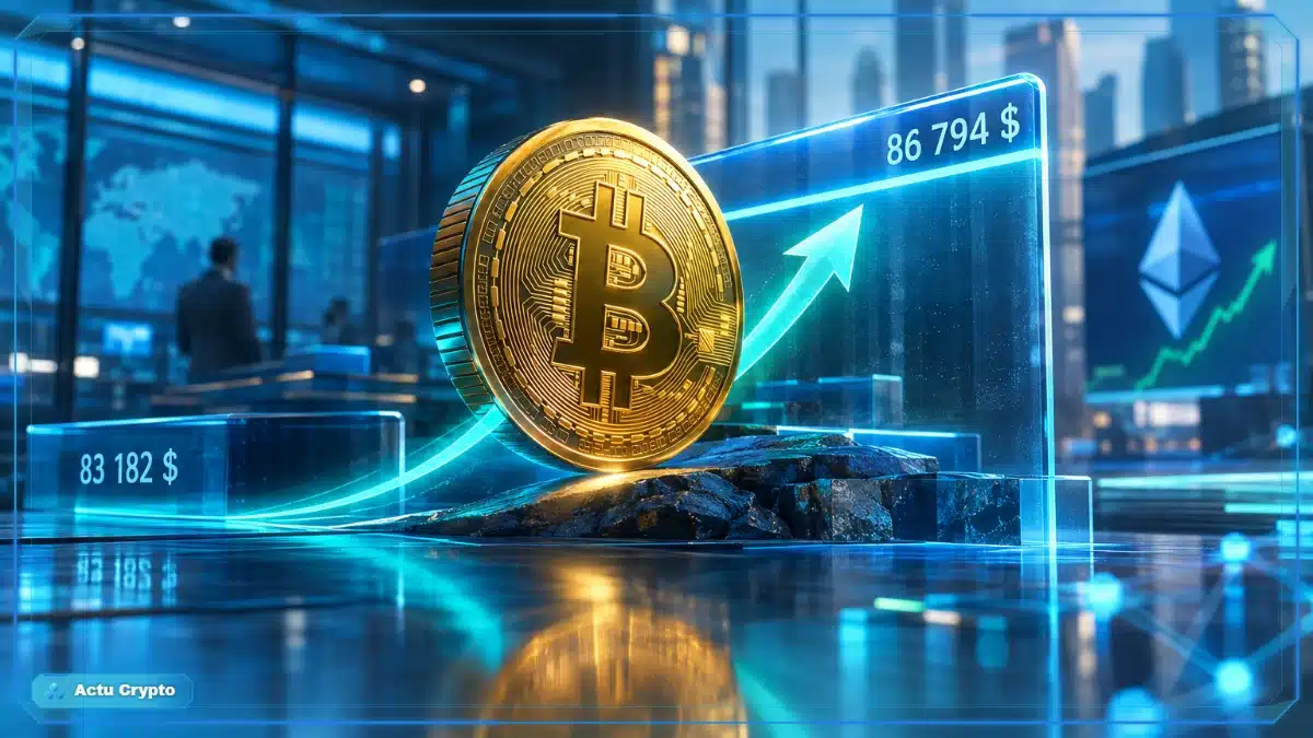 Cours Bitcoin : un rebond face à 86 794 $ Cours Bitcoin : un rebond face à 86 794 $ — cours Bitcoin