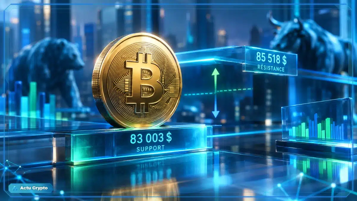 Cours Bitcoin : une stabilité fragile à 83 495 $ Cours Bitcoin : une stabilité fragile à 83 495 $ — cours Bitcoin