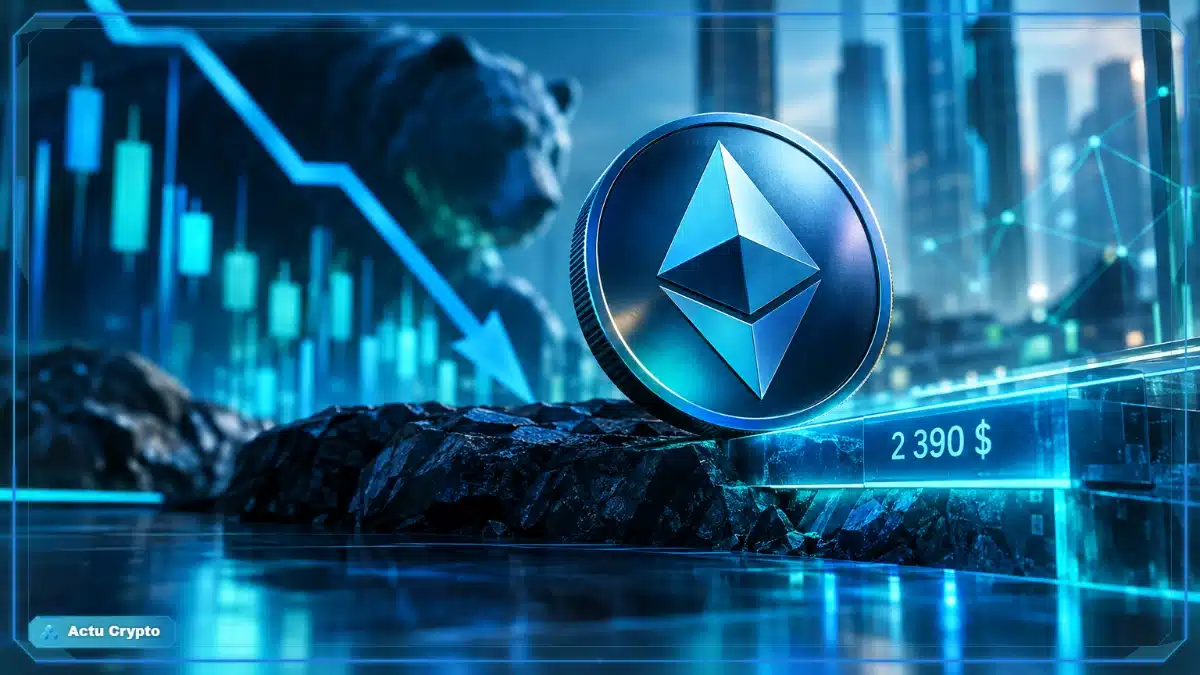 Cours Ethereum : le repli domine la séance Cours Ethereum : le repli domine la séance — cours Ethereum