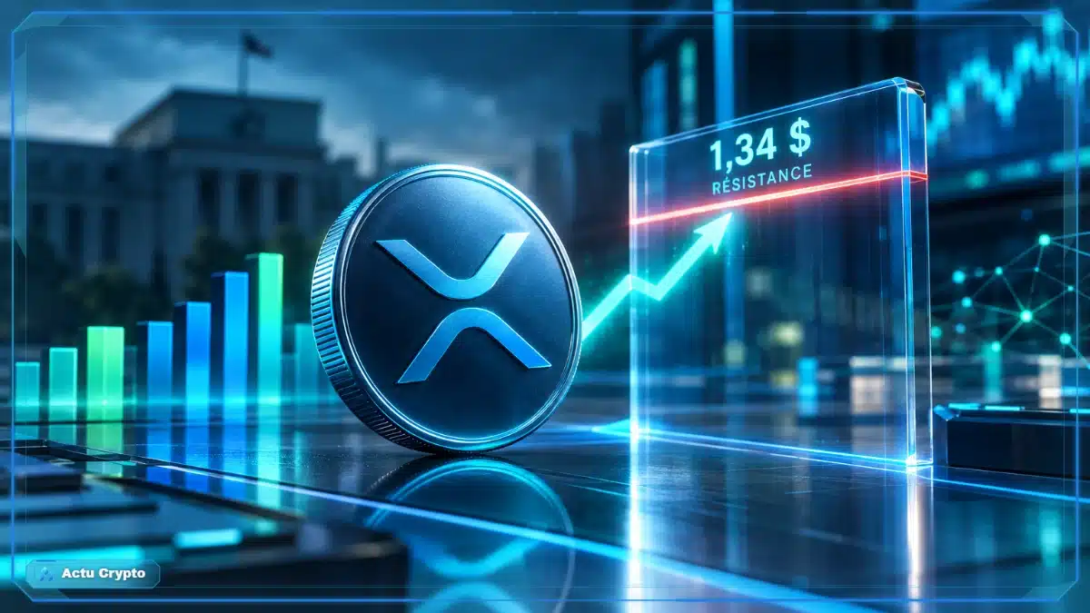 Cours XRP : le rebond bute à 1,34 $ Cours XRP : le rebond bute à 1,34 $ — cours XRP