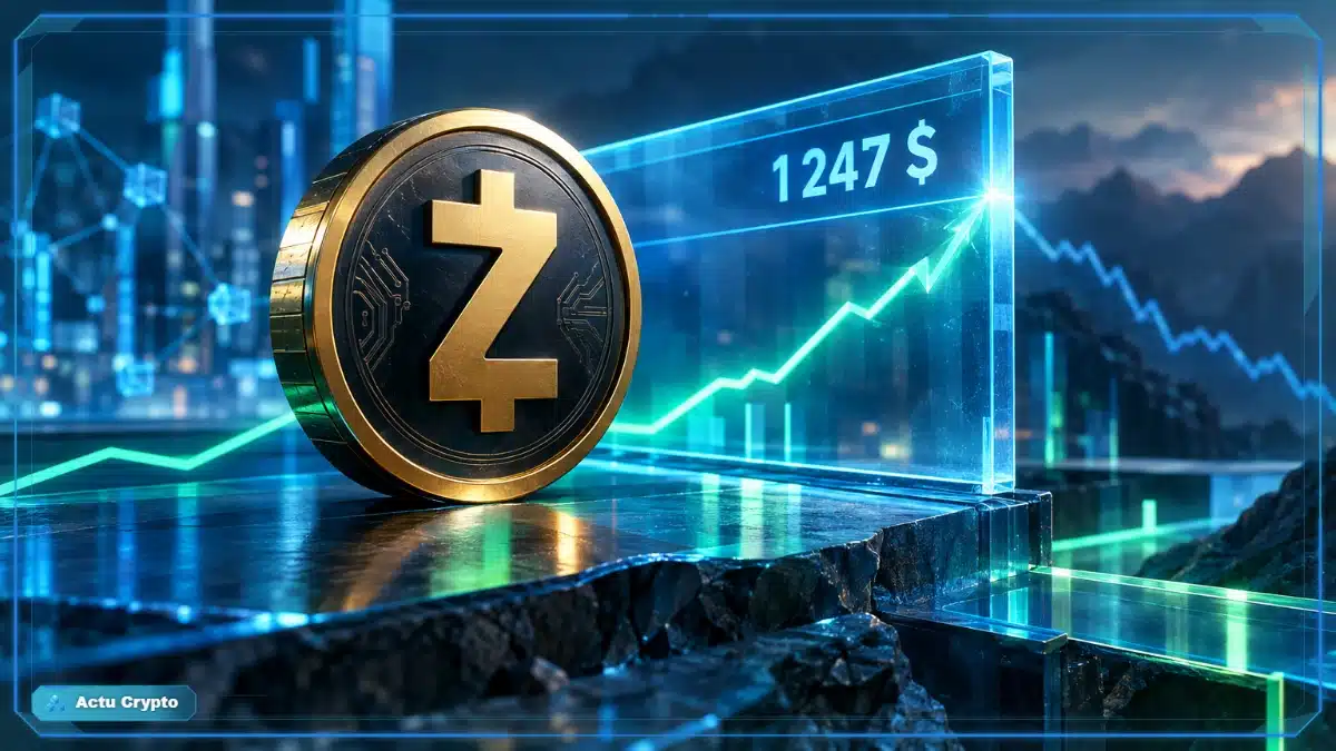 Cours Zcash : un rebond freiné sous 1 247 $ Cours Zcash : un rebond freiné sous 1 247 $ — cours Zcash