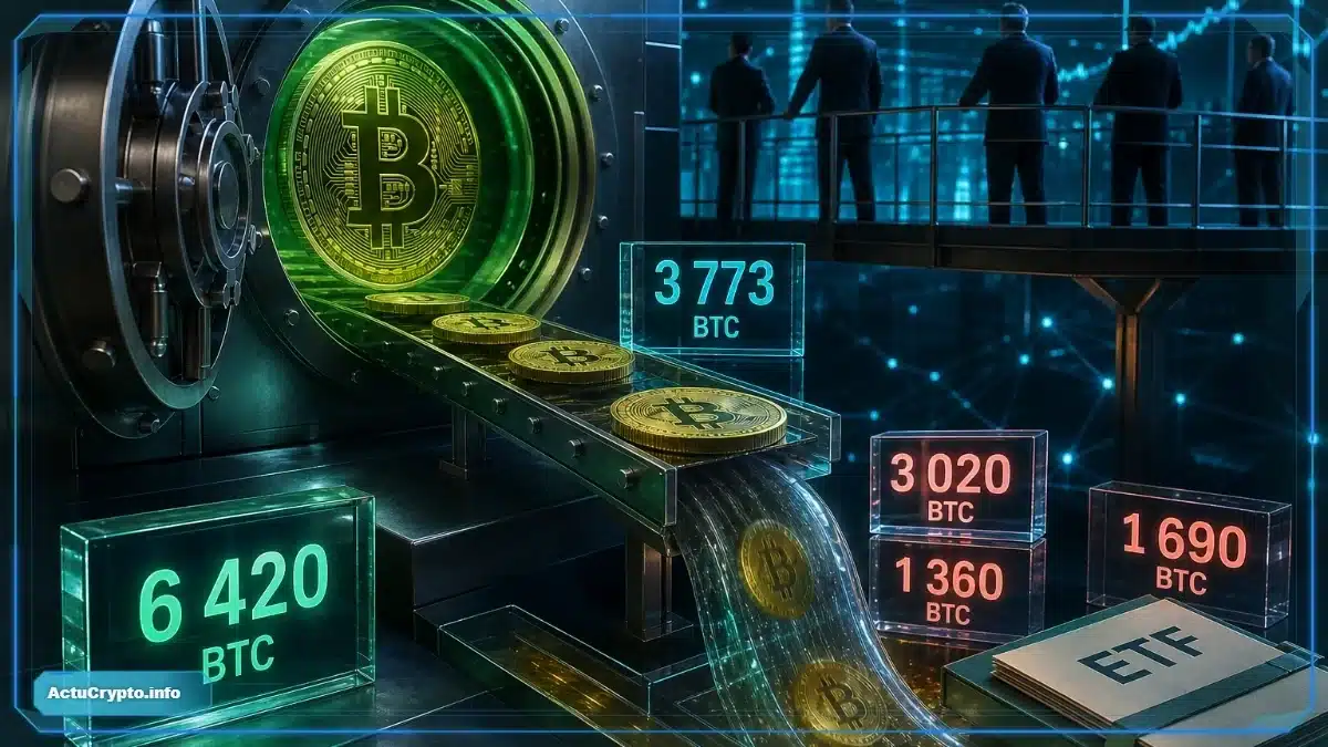 Des ETF Bitcoin positifs malgré un retournement brutal Des ETF Bitcoin positifs malgré un retournement brutal