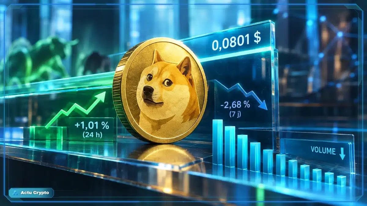 Dogecoin rebondit, mais le volume se contracte Dogecoin rebondit, mais le volume se contracte — Dogecoin