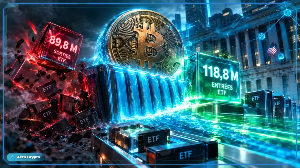 ETF Bitcoin : 118,8 M$ d’entrées nettes le 6 octobre ETF Bitcoin : 118,8 M$ d’entrées nettes le 6 octobre