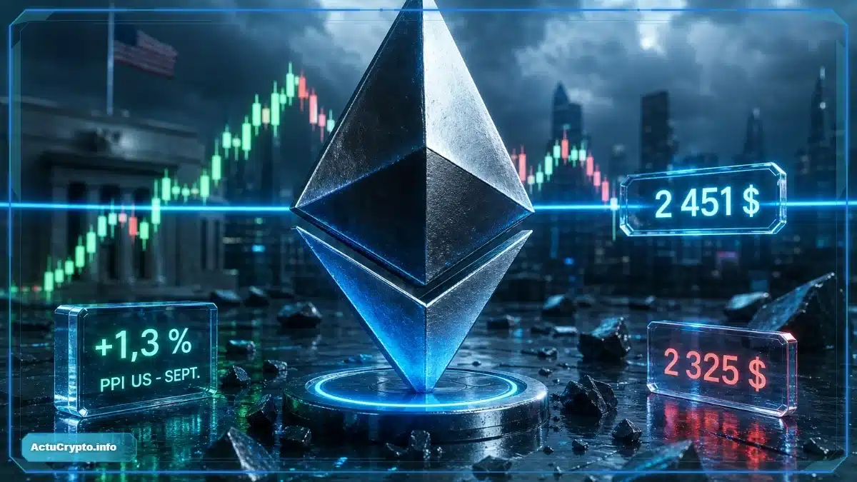 Cours Ethereum : le rebond reste sous 2 451 $ Cours Ethereum : le rebond reste sous 2 451 $ — cours Ethereum