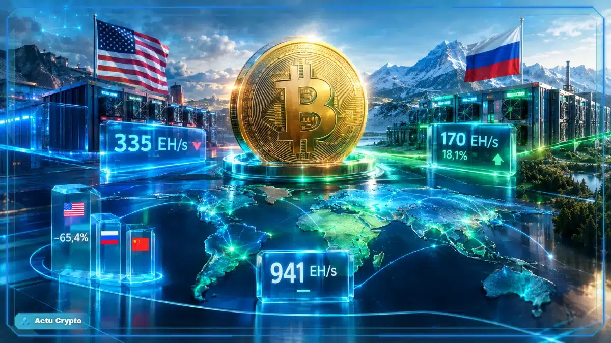 Le hashrate Bitcoin mondial reste stable malgré les reculs américains Le hashrate Bitcoin mondial reste stable malgré les reculs américains