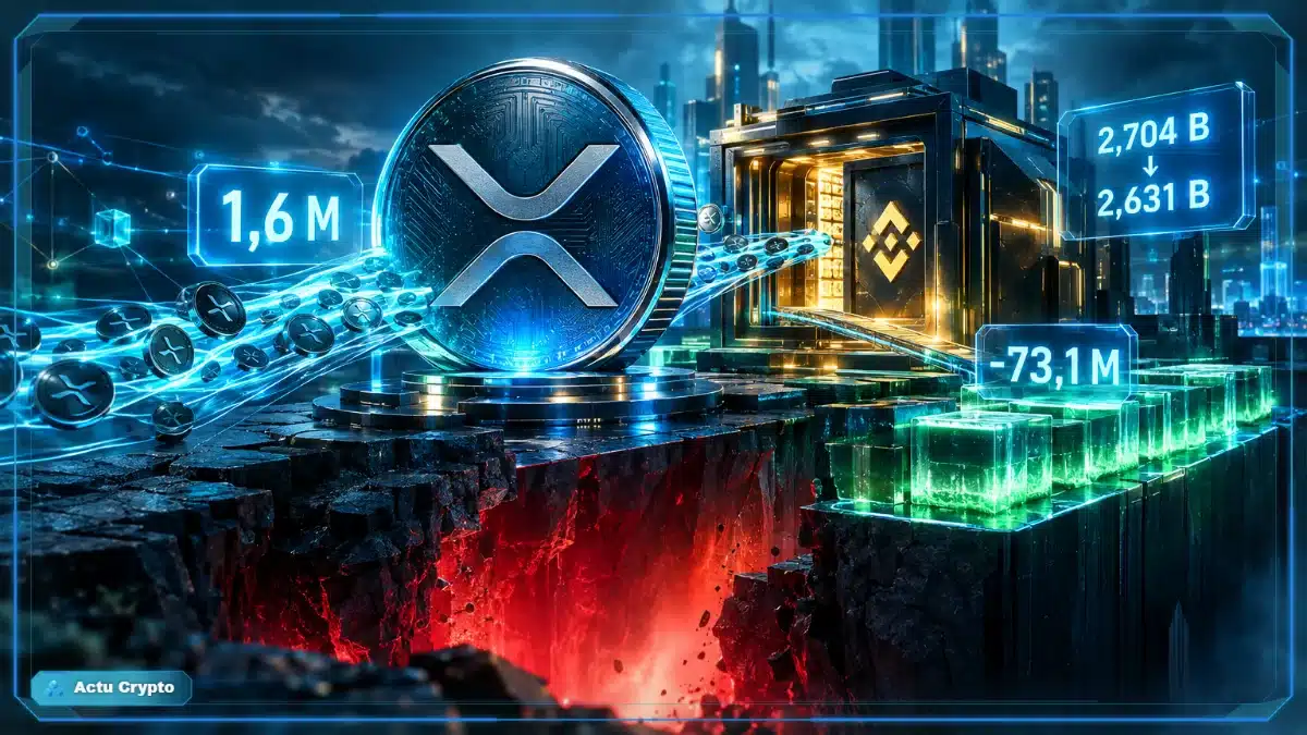 Les entrées XRP et les réserves de Binance divergent Les entrées XRP et les réserves de Binance divergent