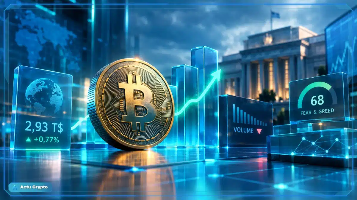Capitalisation et volume : un rebond encore prudent Capitalisation et volume : un rebond encore prudent — marché crypto
