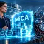 Illustration d’une garde de stablecoins restreinte par les règles MiCA
